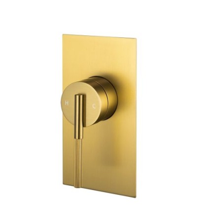 CADDENCE Series Brushed Brass Wall Mixer