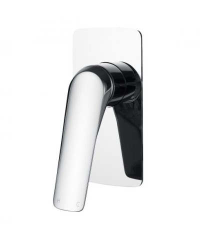 AU Square Chrome ShowerBath Wall Mixer