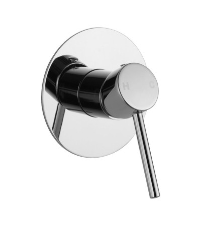 LUCID PIN Round Chrome ShowerBath Wall Mixer