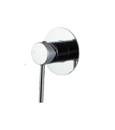 LUCID PIN Round Chrome ShowerBath Wall Mixer(80mm Cover Plate)(color up)