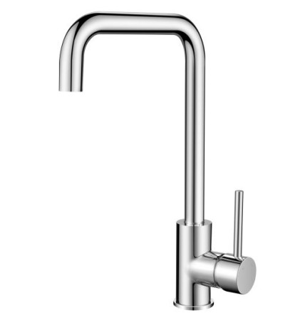 Electroplated Brass Chrome Swivel Spout Kitchen Mixer Tap