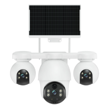 KF Outdoor Triple-Lens Triple-PTZ 4G Solar Security Camera P19-L - 4G